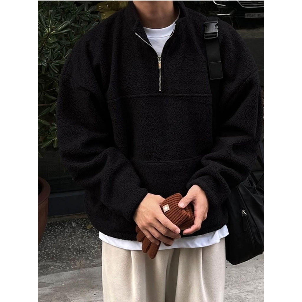 【Metanoia】🇰🇷韓製 抓绒半拉鍊上衣
