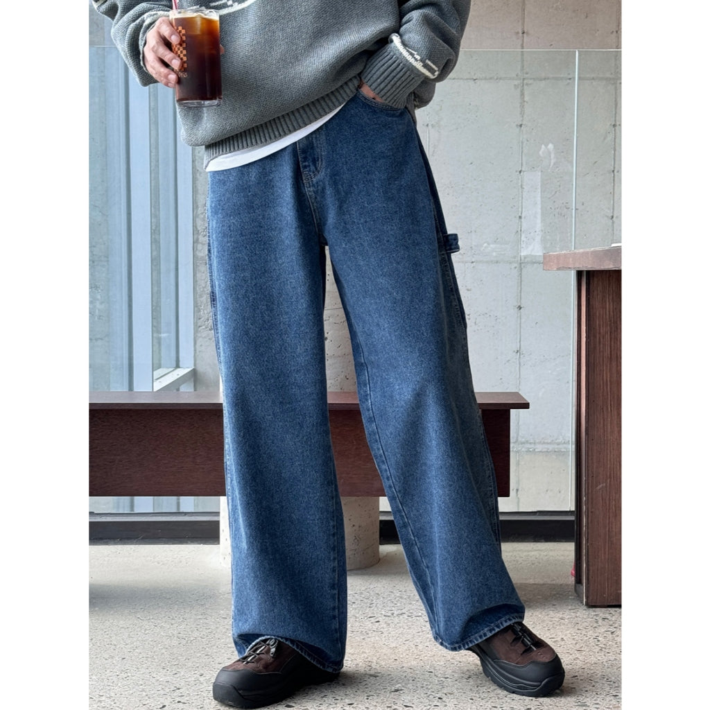 【Metanoia】🇰🇷韓製 工裝牛仔落地褲