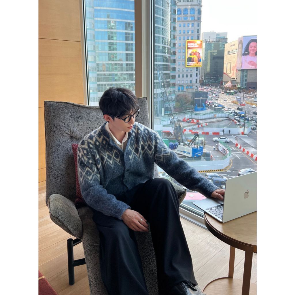 【Metanoia】韓國設計 馬海毛北歐開衫針織外套