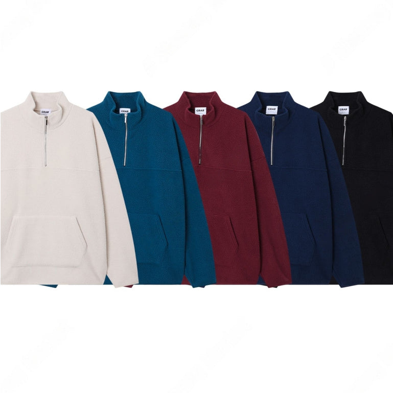 【Metanoia】🇰🇷韓製 抓绒半拉鍊上衣