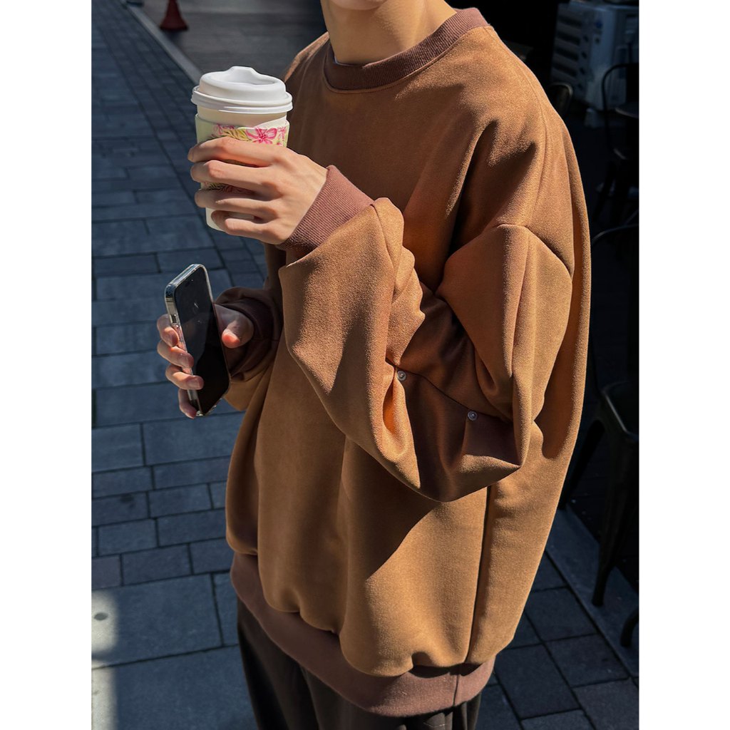 【Metanoia】🇰🇷韓製 麂皮長袖衛衣