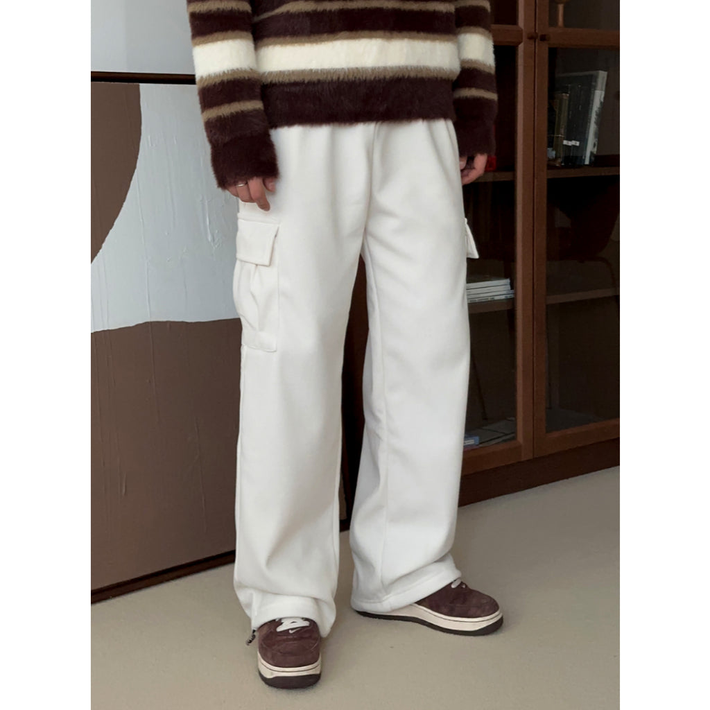 【Metanoia】韓國設計 燈芯絨工裝落地褲