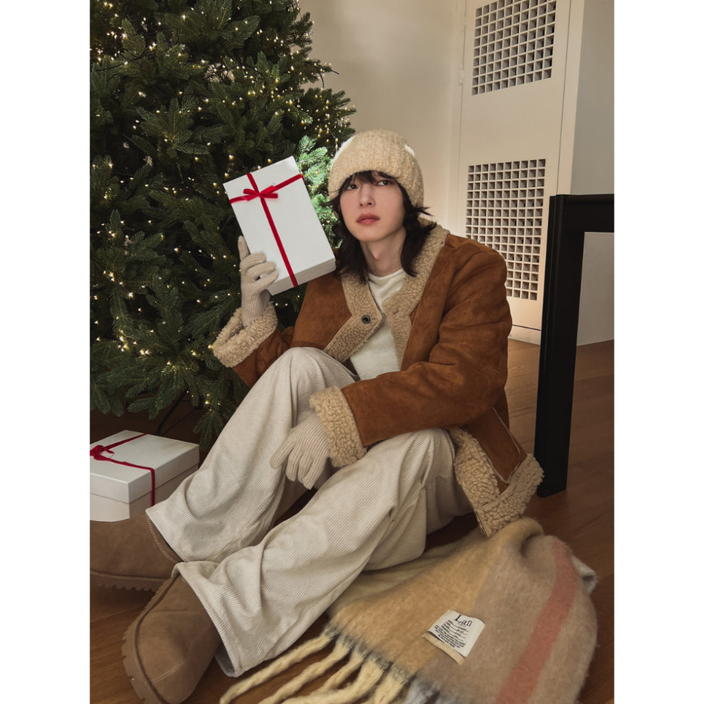 【Metanoia】🇰🇷韓製 羊羔毛麂皮外套