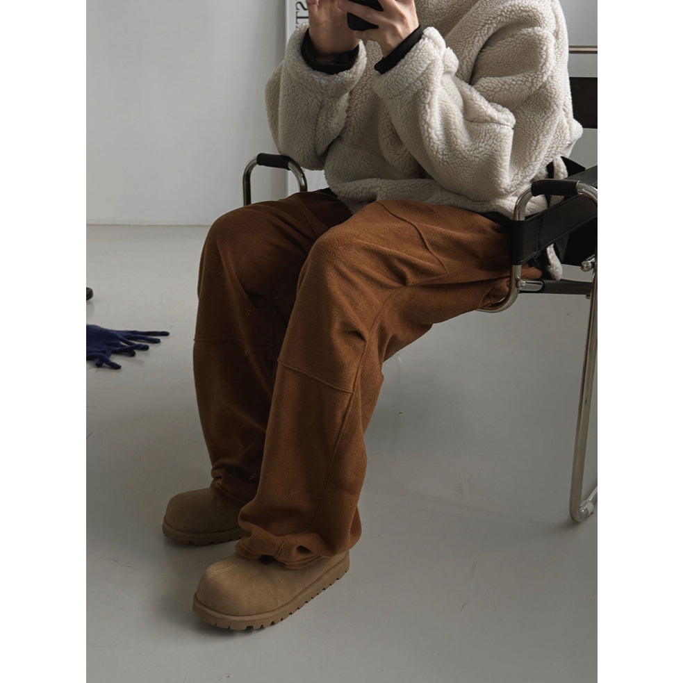 【Metanoia】🇰🇷韓製 抓绒休閒落地褲