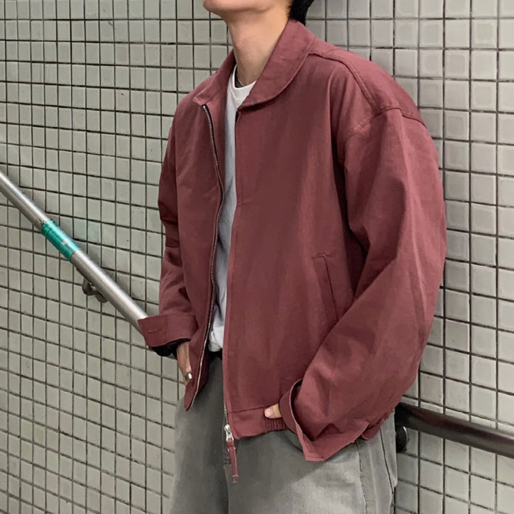 【Metanoia】🇰🇷韓製 斜紋棉質短版夾克外套