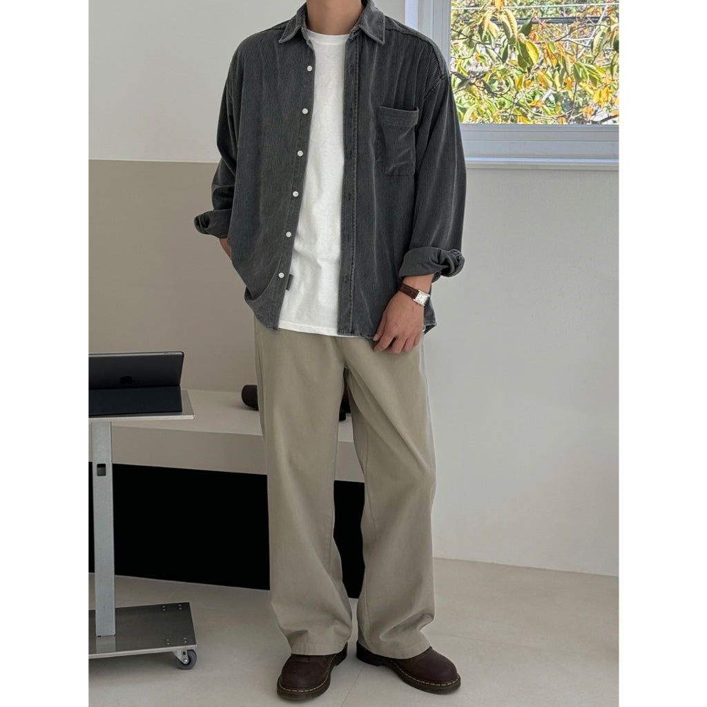 【Metanoia】🇰🇷韓製 燈芯絨襯衫