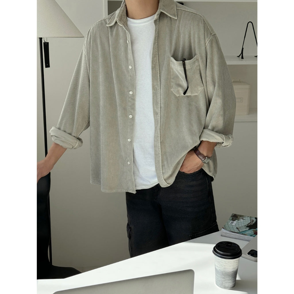 【Metanoia】🇰🇷韓製 燈芯絨襯衫