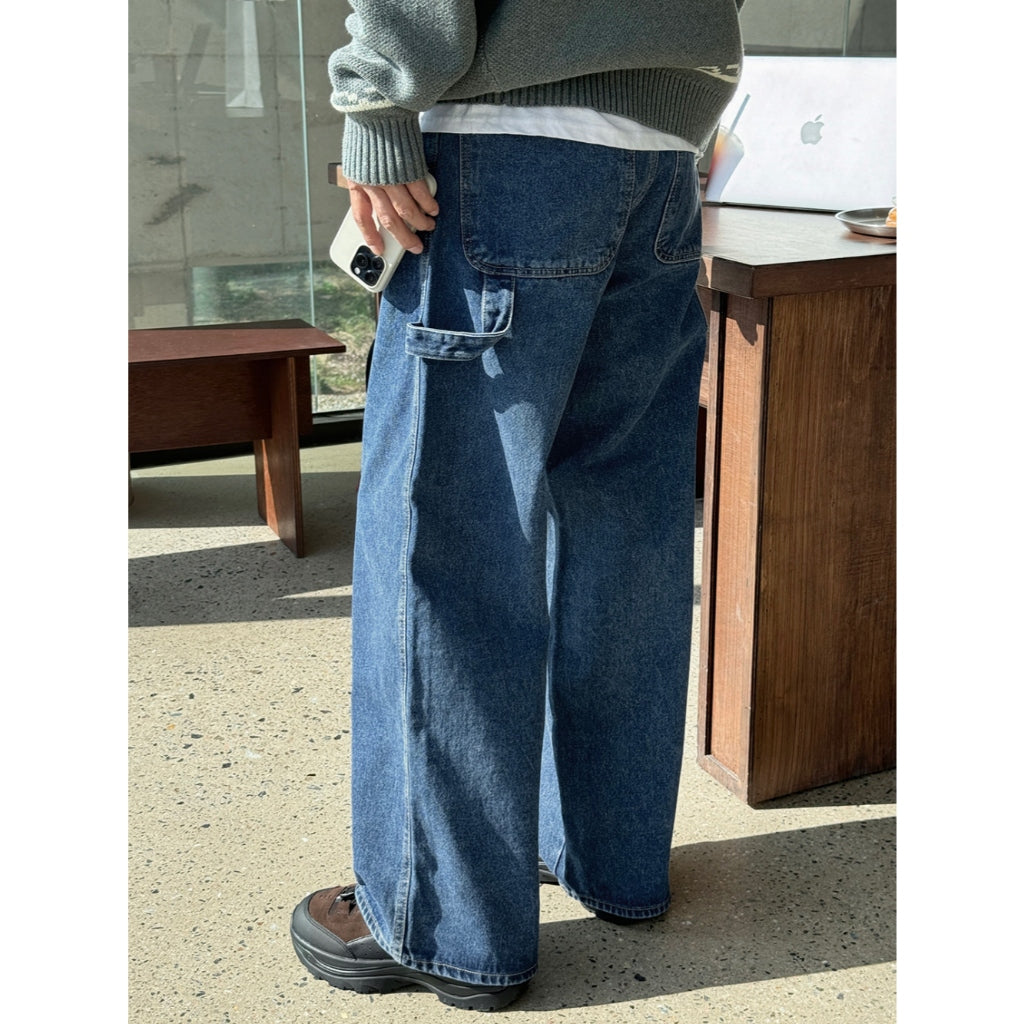 【Metanoia】🇰🇷韓製 工裝牛仔落地褲