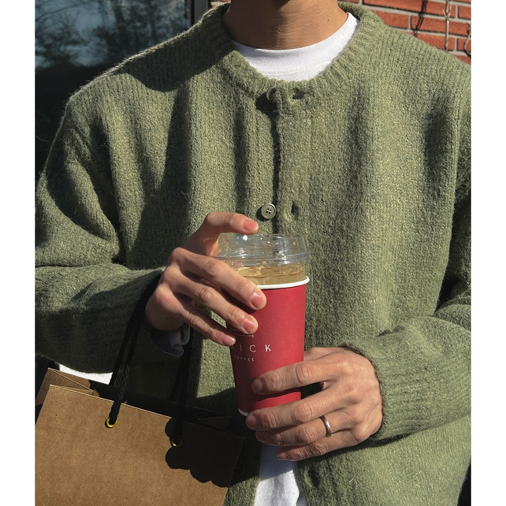 【Metanoia】🇰🇷韓製 10%羊駝毛開衫針織外套 - 6