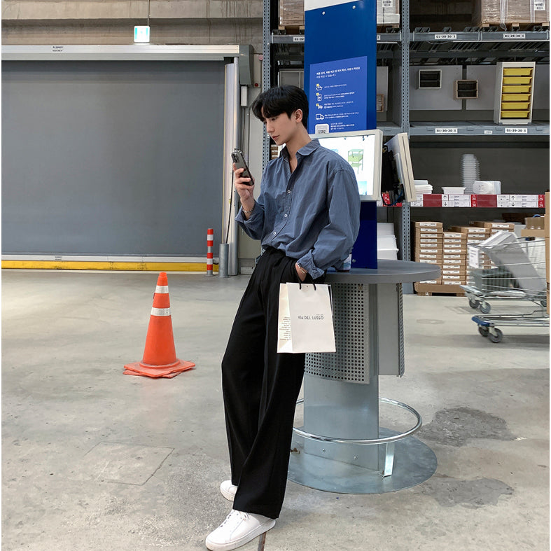 【Metanoia】🇰🇷韓製 水洗長袖襯衫