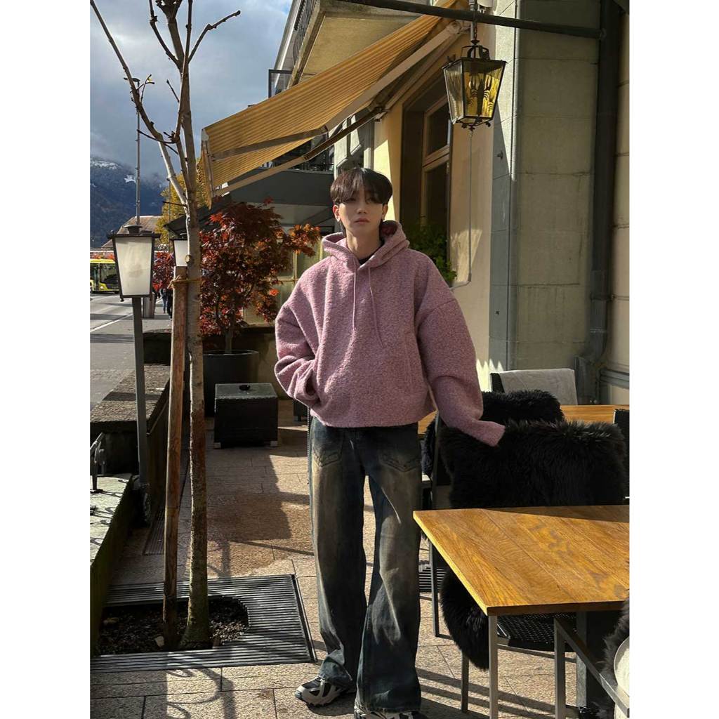 【Metanoia】🇰🇷韓製 連帽短版毛絨上衣