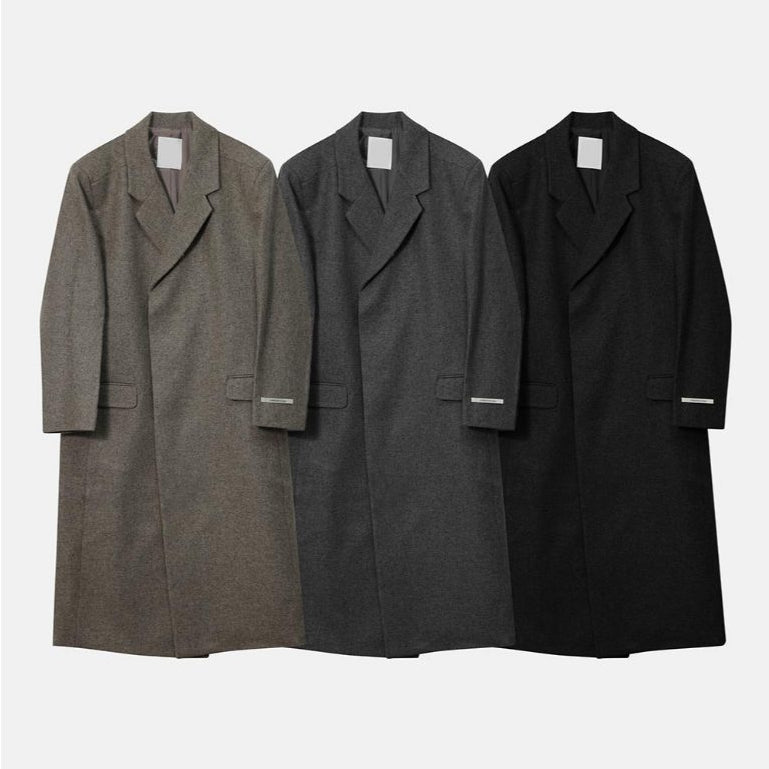 【Metanoia】🇰🇷韓製 50%羊毛翻領長版大衣