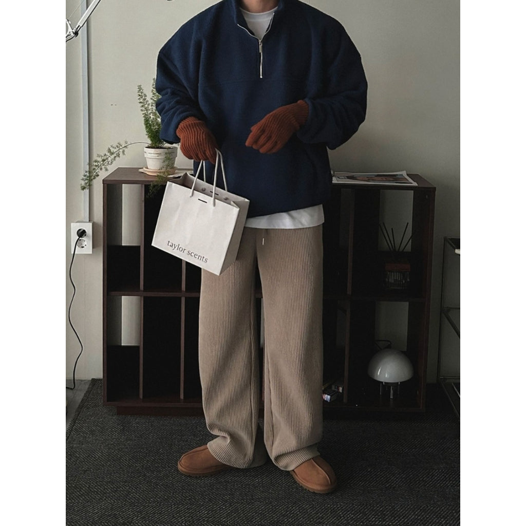 【Metanoia】🇰🇷韓製 抓绒半拉鍊上衣