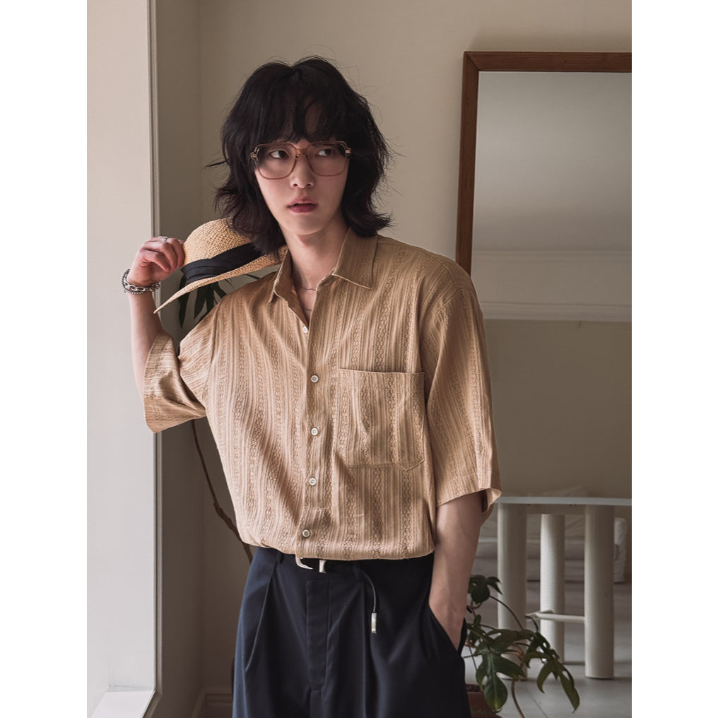 【Metanoia】🇰🇷韓製 鏤空短袖襯衫 - 4