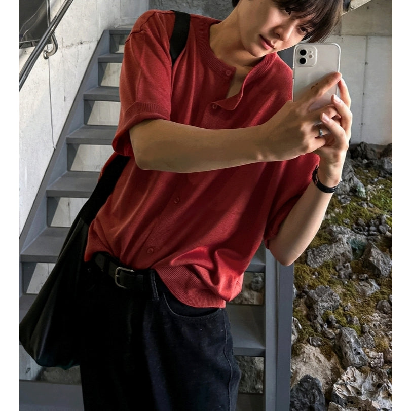 【Metanoia】🇰🇷韓製 針織寬鬆短袖上衣