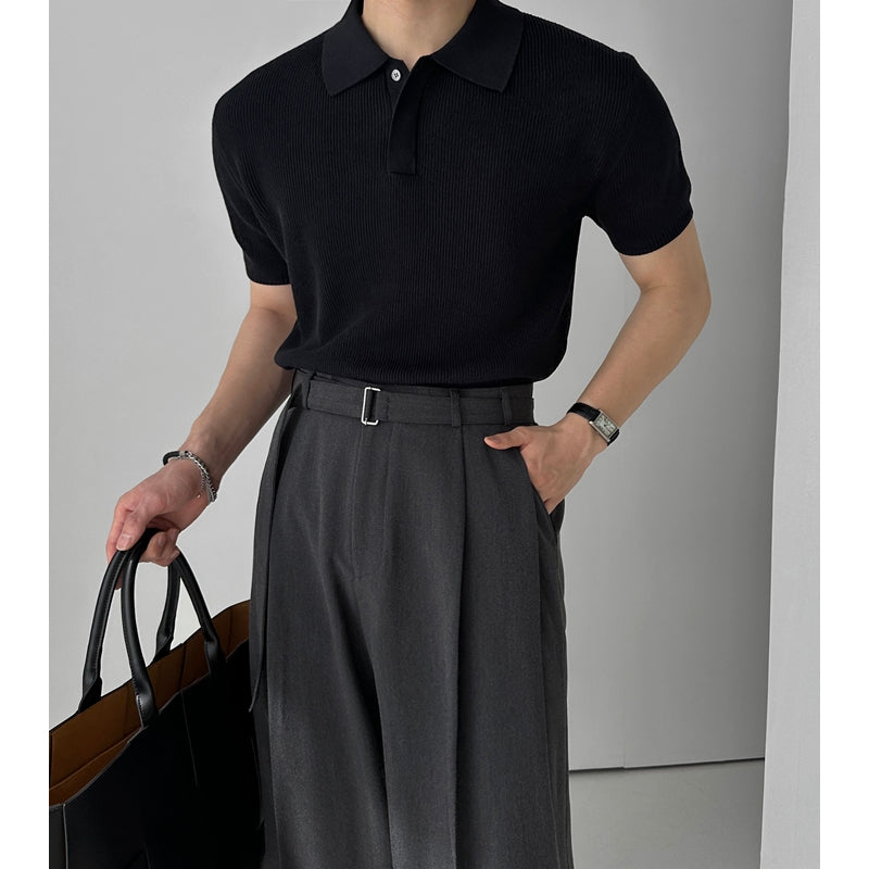 【Metanoia】🇰🇷韓製 針織翻領短袖上衣