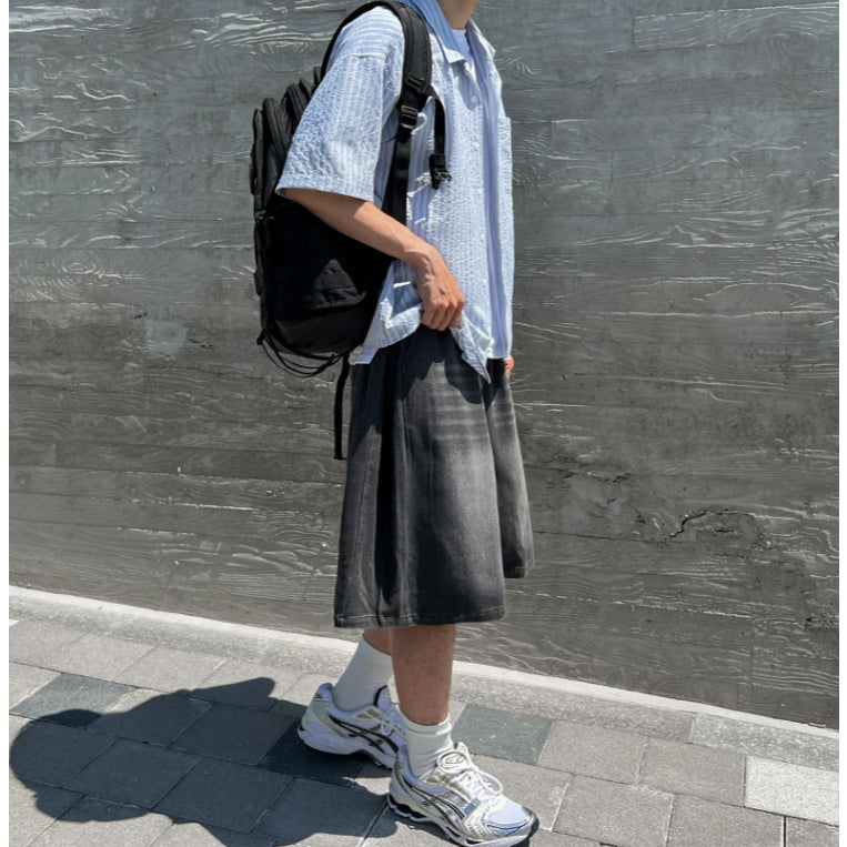 【Metanoia】🇰🇷韓製 古巴領條紋短袖襯衫 - 3