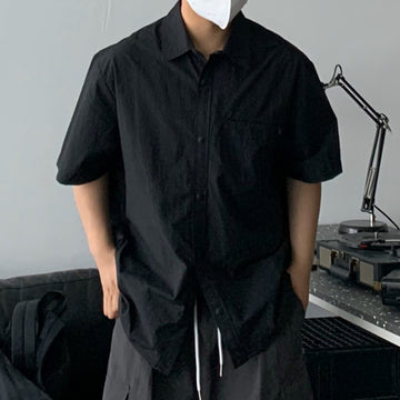 【Metanoia】🇰🇷韓製 寬鬆翻領短袖襯衫