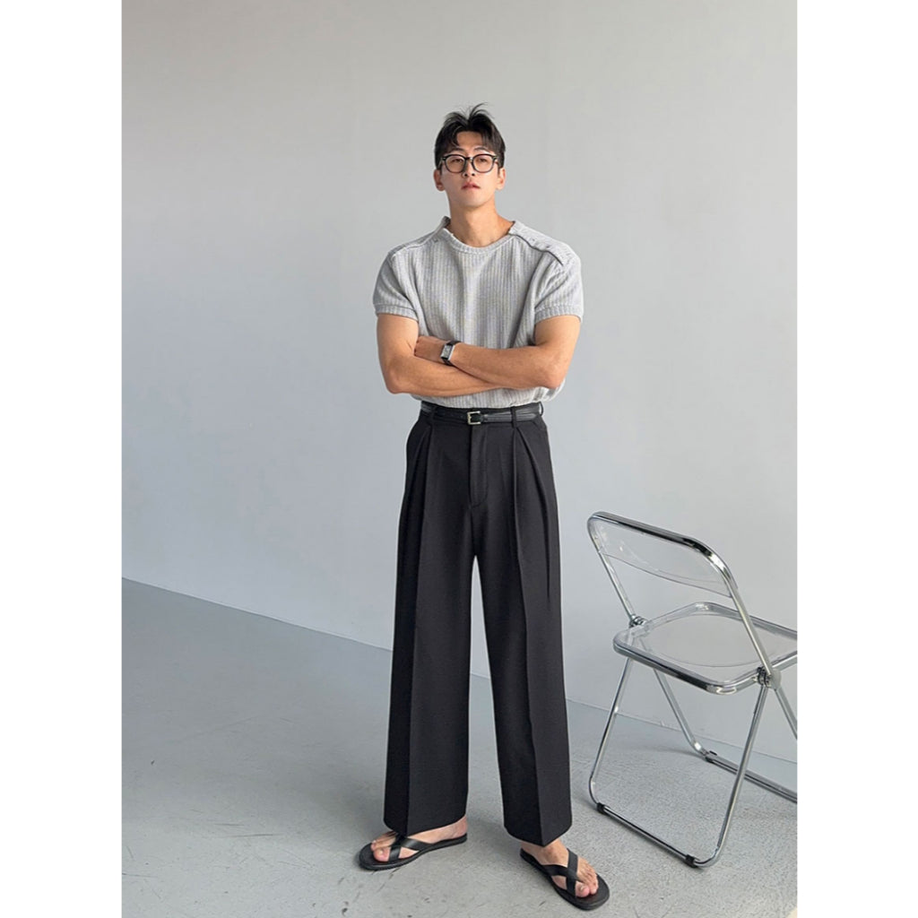 【Metanoia】🇰🇷韓製 亨利領短袖T恤 - 3