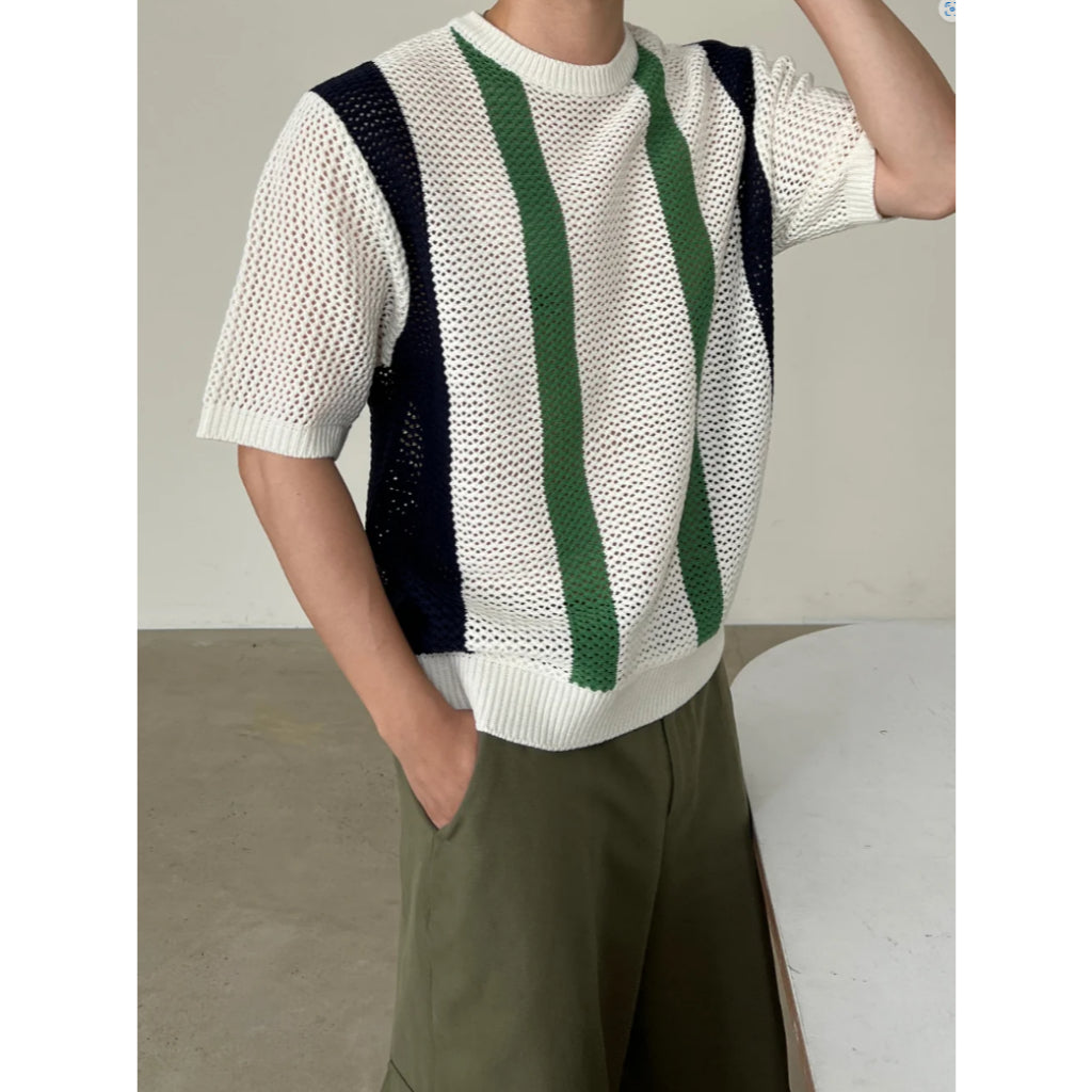 【Metanoia】🇰🇷韓製 針織鏤空短袖上衣 - 6