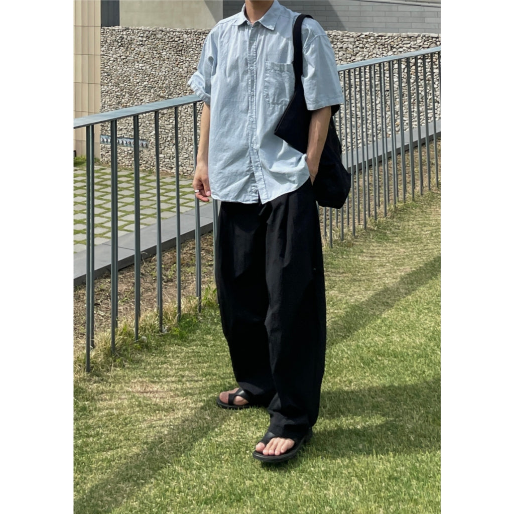 【Metanoia】🇰🇷韓製 尼龍落地褲 - 3