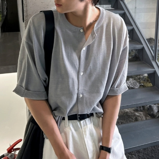 【Metanoia】🇰🇷韓製 針織寬鬆短袖上衣