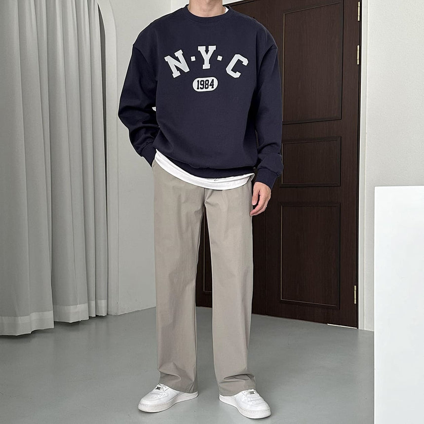 【Metanoia】韓國設計  鬆緊帶落地西裝褲 - 6