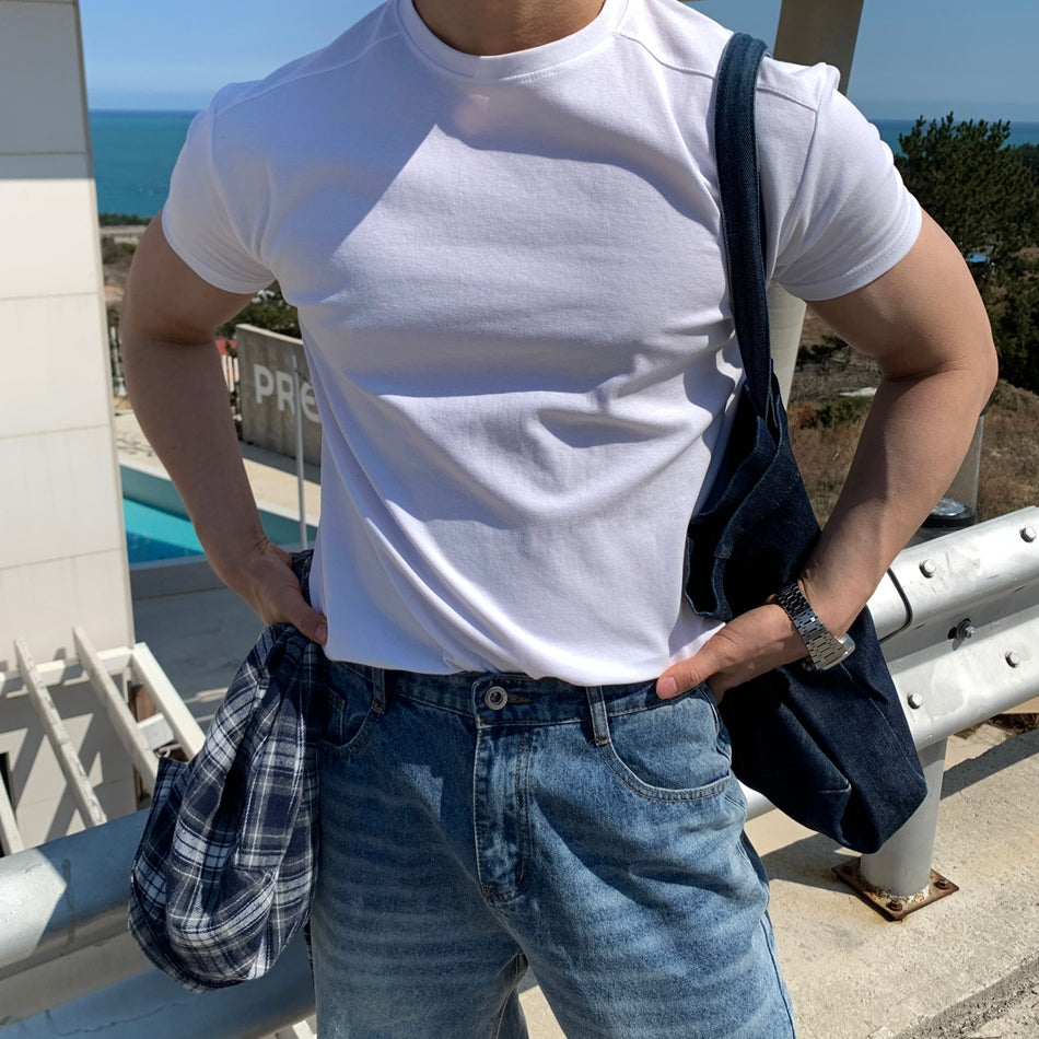 【Metanoia】🇰🇷韓製 muscle-fit 短袖T恤 - 3