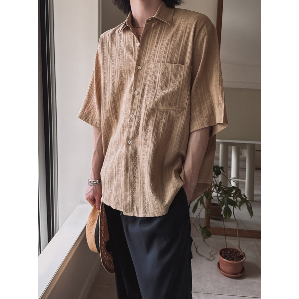 【Metanoia】🇰🇷韓製 鏤空短袖襯衫 - 3