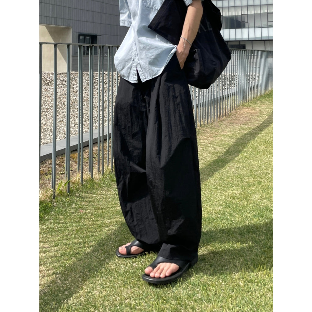 【Metanoia】🇰🇷韓製 尼龍落地褲 - 2