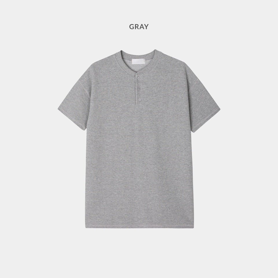 【Metanoia】🇰🇷韓製 亨利領短袖上衣 - 7