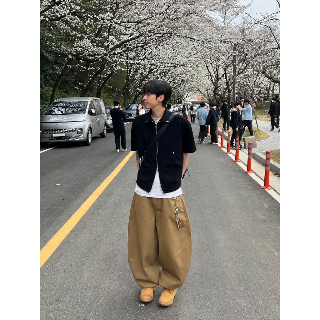 【Metanoia】🇰🇷韓製 翻領雙拉鍊短袖上衣 - 5