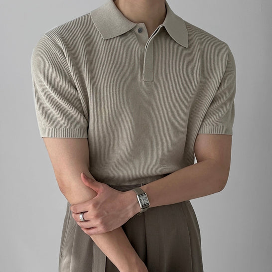 【Metanoia】🇰🇷韓製 針織翻領短袖上衣