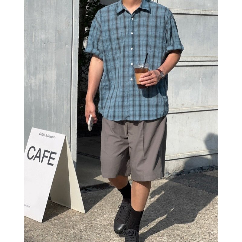 【Metanoia】🇰🇷韓製 格紋短袖襯衫 - 7