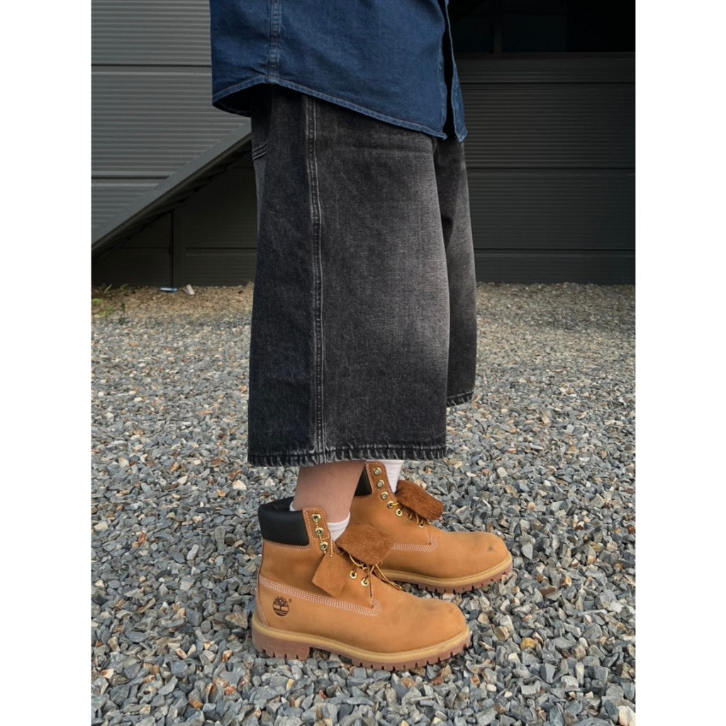 【Metanoia】韓國設計 牛仔七分短褲 - 9