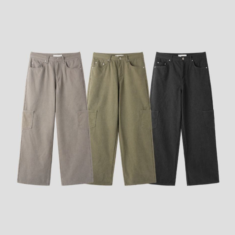 【Metanoia】🇰🇷韓製 牛津布工裝落地褲 - 10