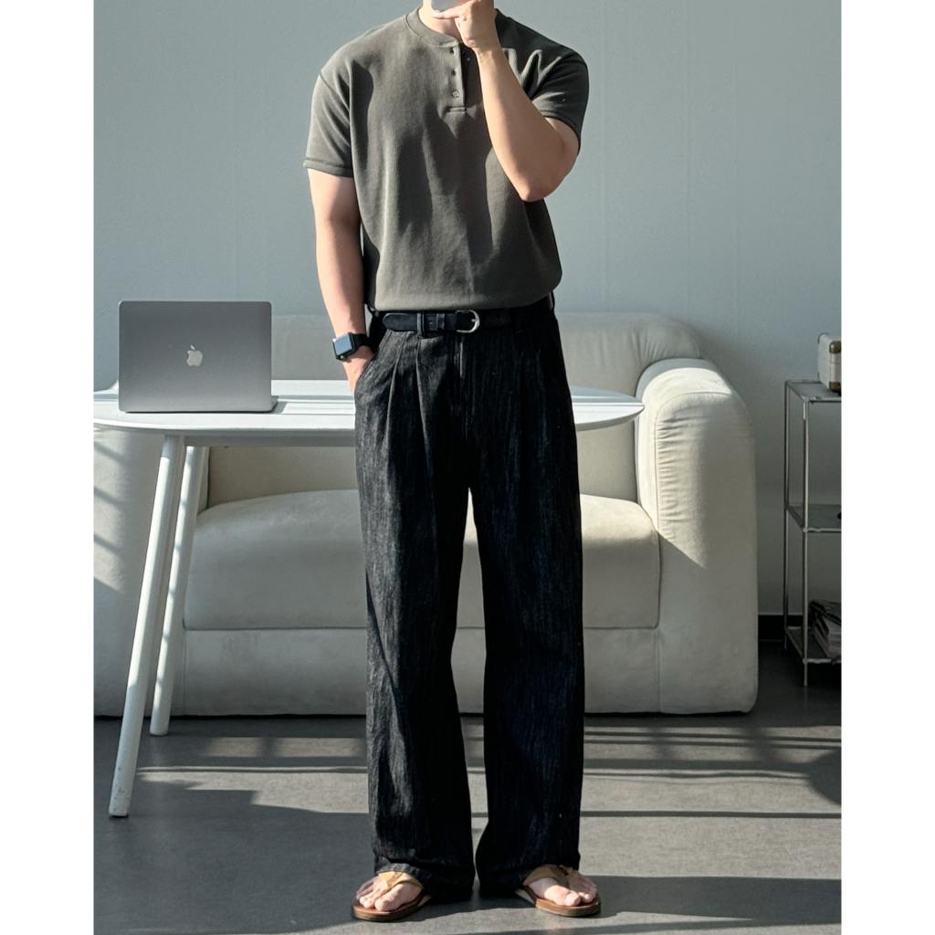 【Metanoia】🇰🇷韓製 亨利領短袖上衣 - 6