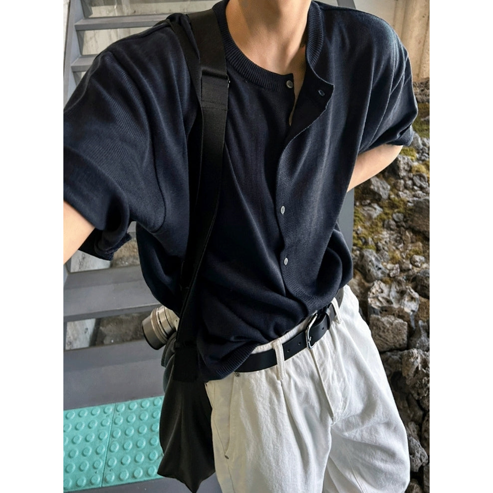 【Metanoia】🇰🇷韓製 針織寬鬆短袖上衣