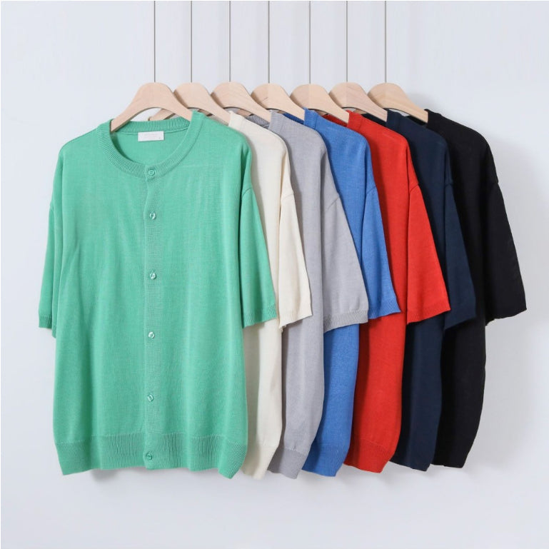 【Metanoia】🇰🇷韓製 針織寬鬆短袖上衣