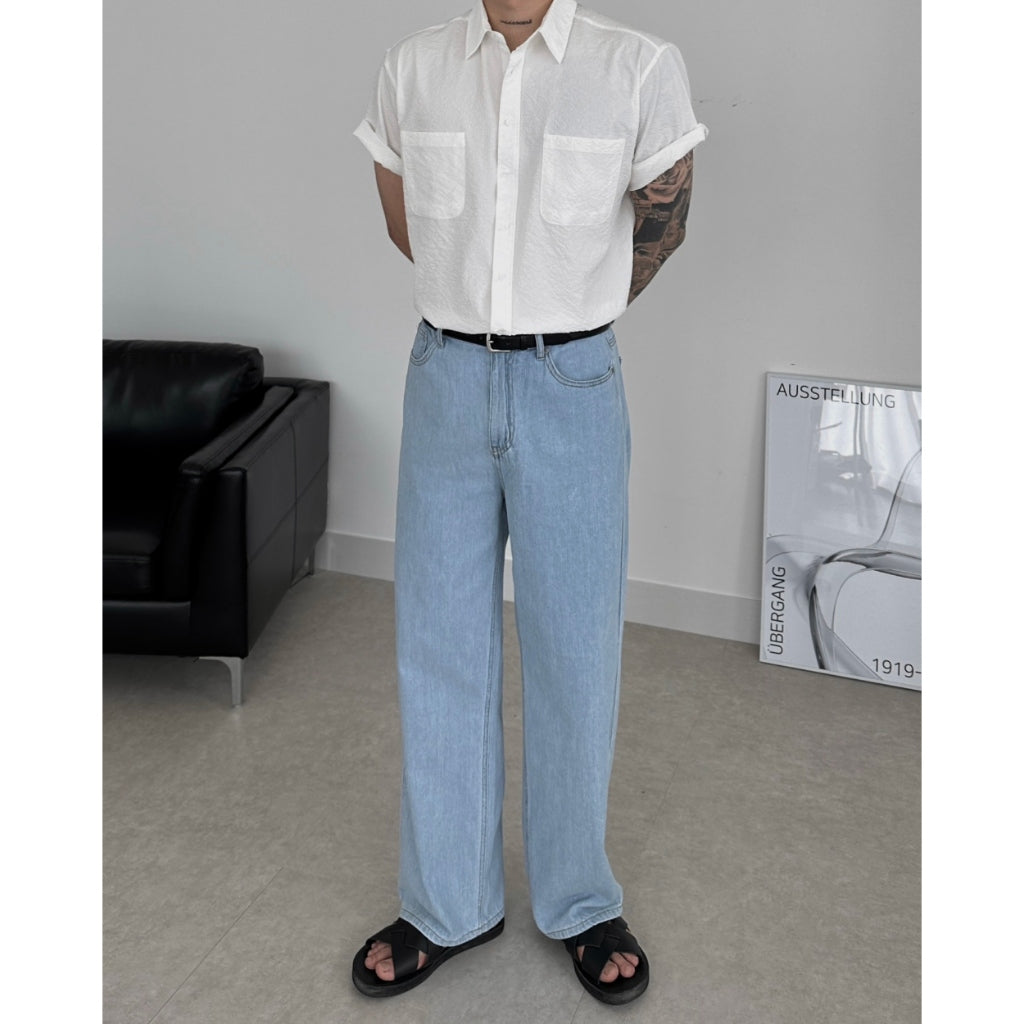 【Metanoia】🇰🇷韓製 寬鬆翻領泡泡沙短袖襯衫