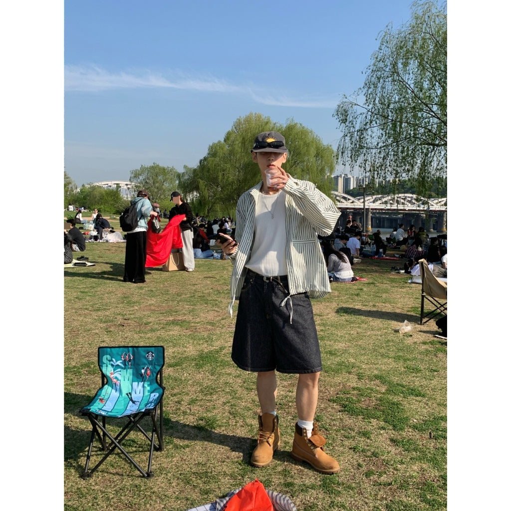 【Metanoia】🇰🇷韓製 牛仔短褲 - 8