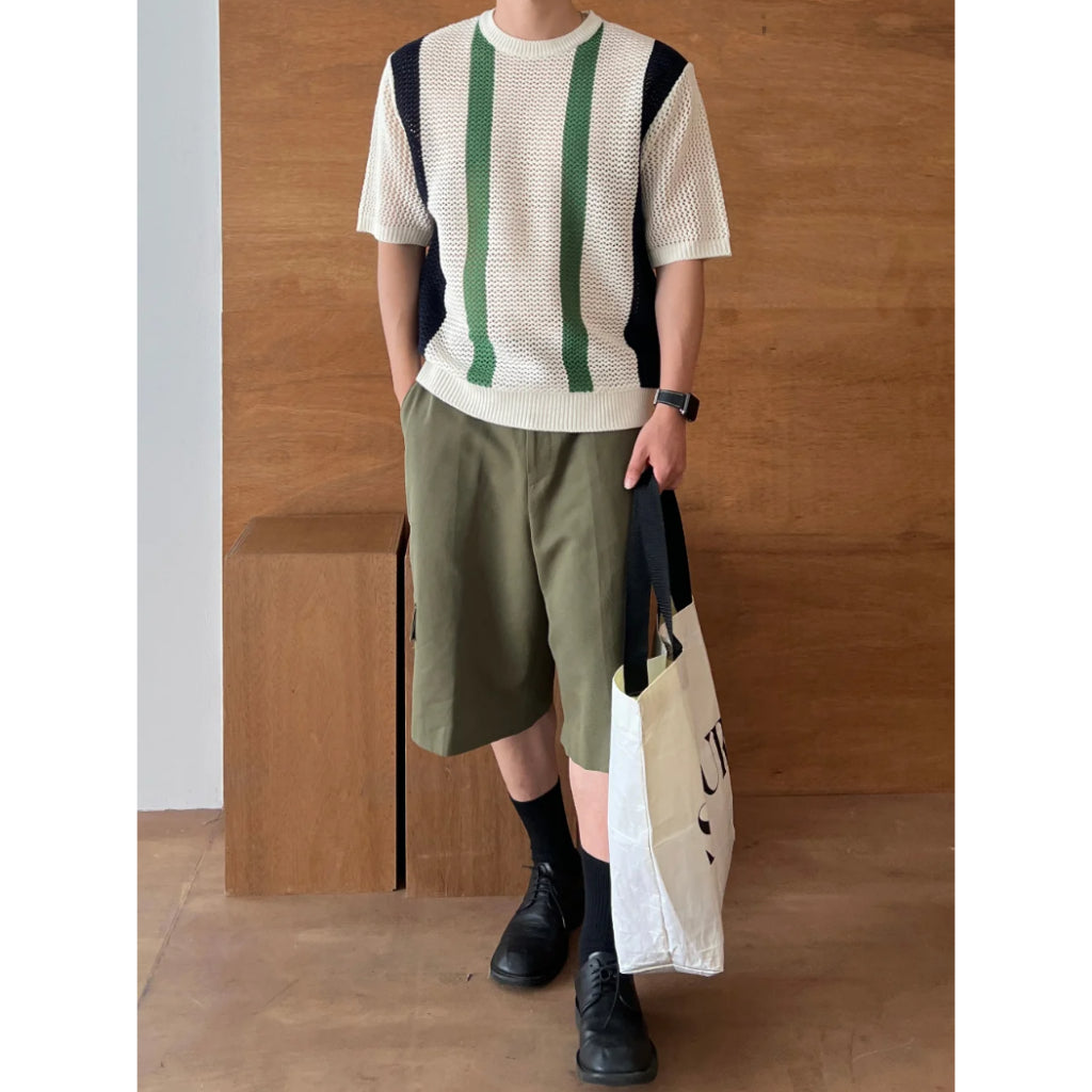 【Metanoia】🇰🇷韓製 針織鏤空短袖上衣 - 3