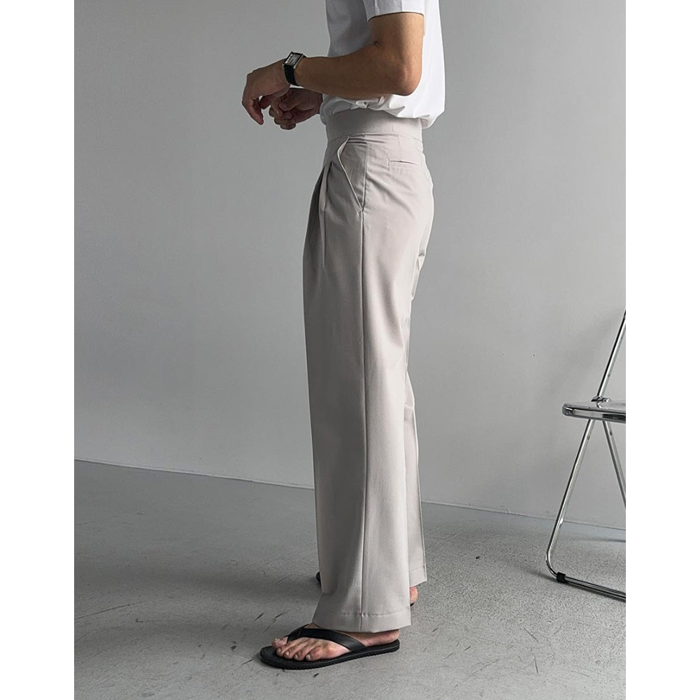 【Metanoia】🇰🇷韓製  高腰落地西裝褲 - 3