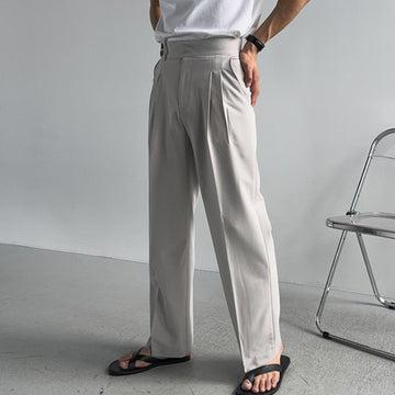 【Metanoia】🇰🇷韓製  高腰落地西裝褲 - 1