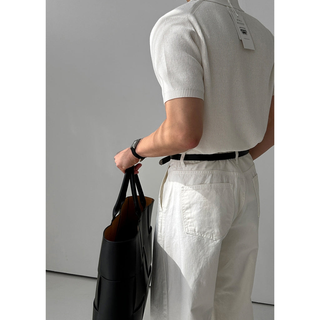 【Metanoia】🇰🇷韓製 針織翻領短袖上衣