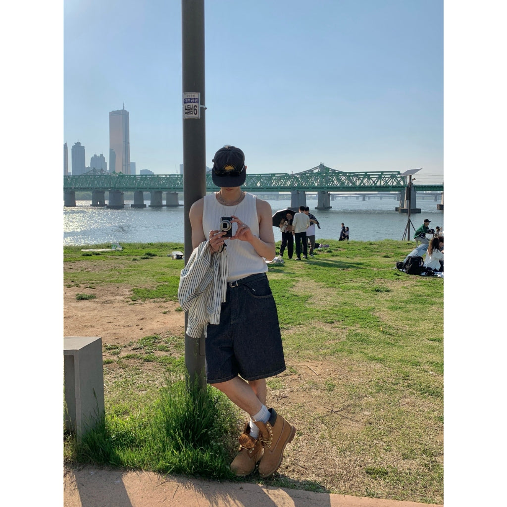 【Metanoia】🇰🇷韓製 牛仔短褲 - 5