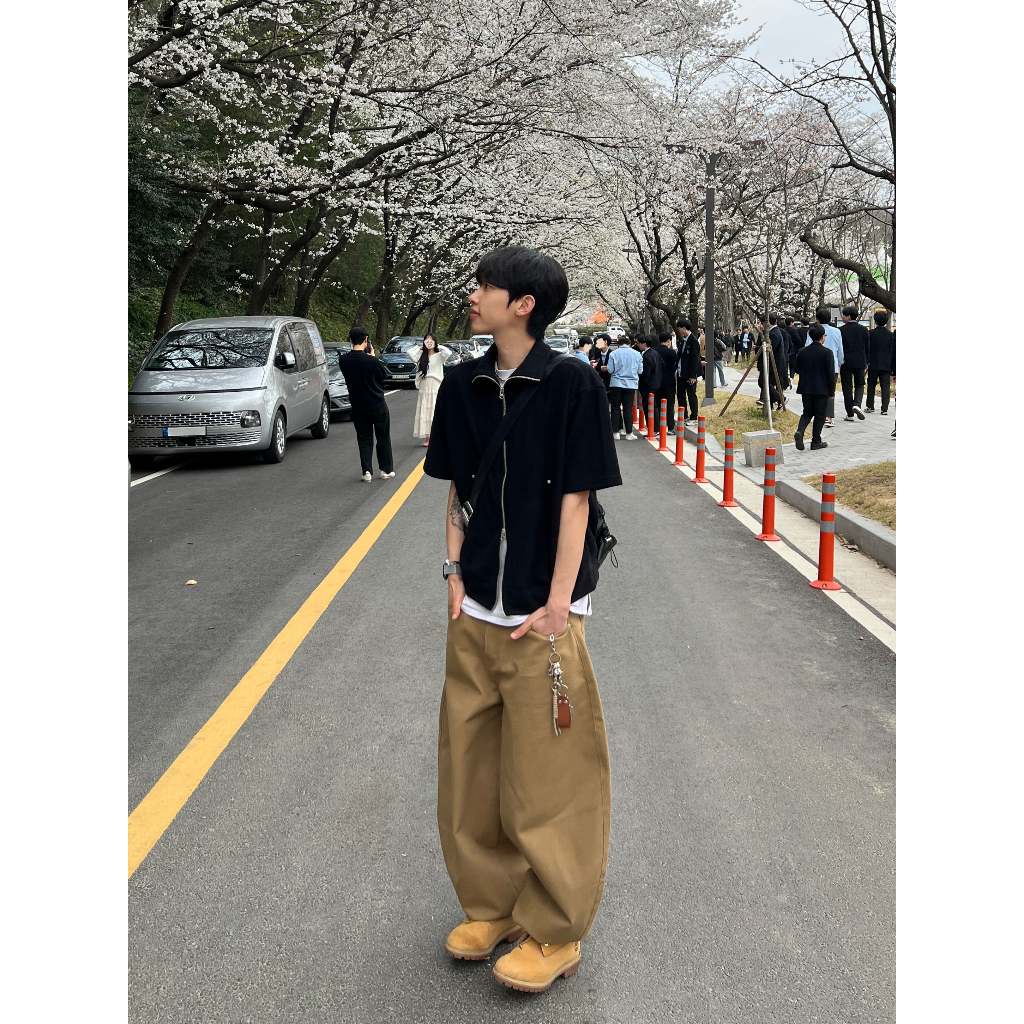 【Metanoia】🇰🇷韓製 翻領雙拉鍊短袖上衣 - 7