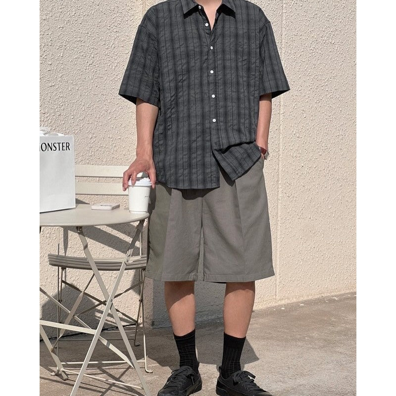 【Metanoia】🇰🇷韓製 格紋短袖襯衫 - 2