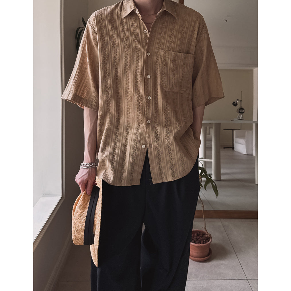 【Metanoia】🇰🇷韓製 鏤空短袖襯衫 - 5