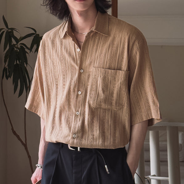 【Metanoia】🇰🇷韓製 鏤空短袖襯衫 - 1